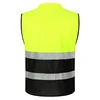 Men's Tactical Vest Outdoor Sport Color Matching Reflective Walkie-Talkie Multiple Pockets Multi-Function Jacket Print Logo 2