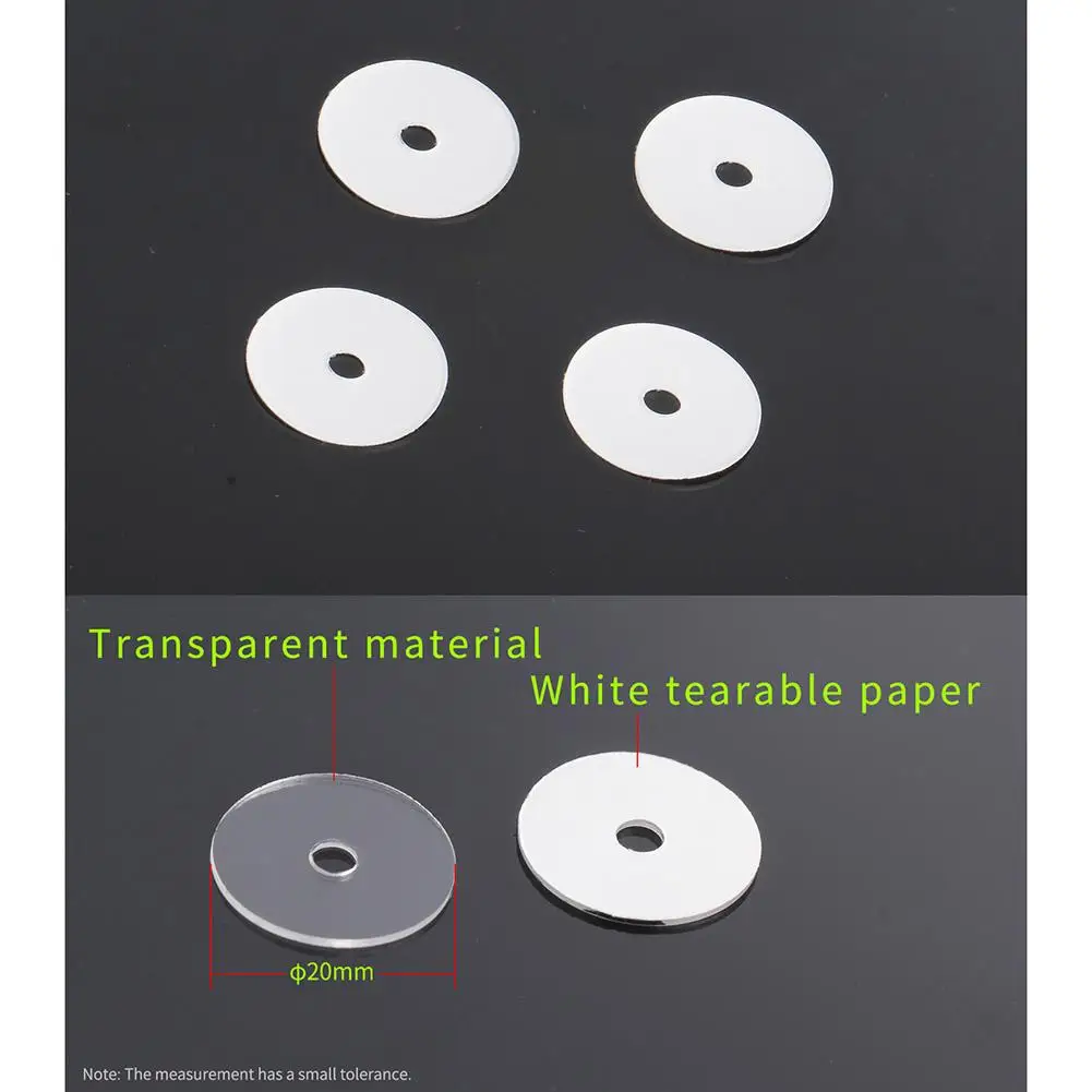 Bicycle Valve Sticker 20pcs Bicycle Presta Valve Sticker Mountain Road Bike Tube Tire Gasket Rim Protective Gas Air Nozzle Glue Pad