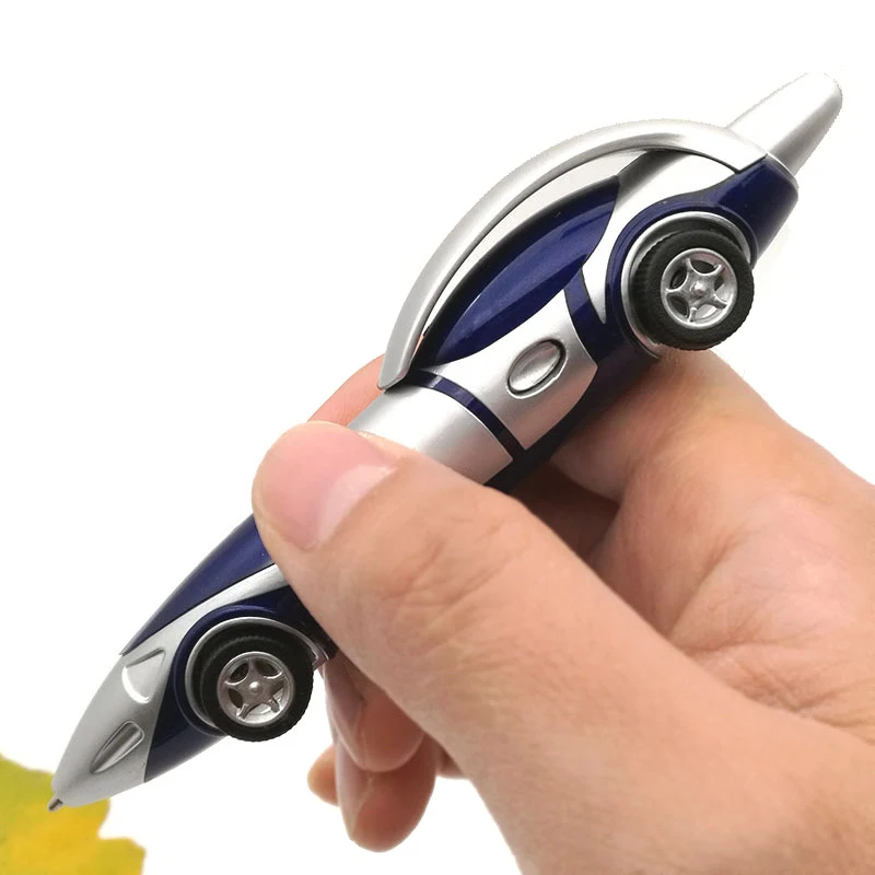 Funny Novelty Racing Car Design Ballpoint Pen Portable Ball Pens School Office Supplies Toys For Kids Gift