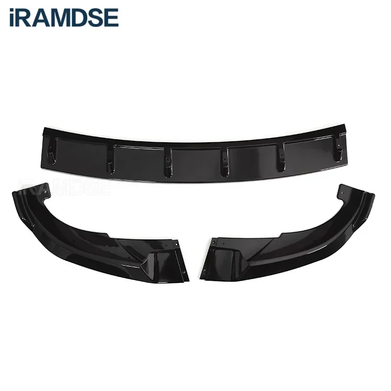 폭스바겐용 ID4 프론트 범퍼 립, ID.4 에어 스플리터, 차체 키트 스포일러, 2021-2024 블랙 스커트 액세서리