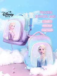 2023 Disney Frozen School Bags For Girls Grade 1-3 Elsa Anna Primary Student Shoulder Orthopedic Backpack Large Capacity Mochila