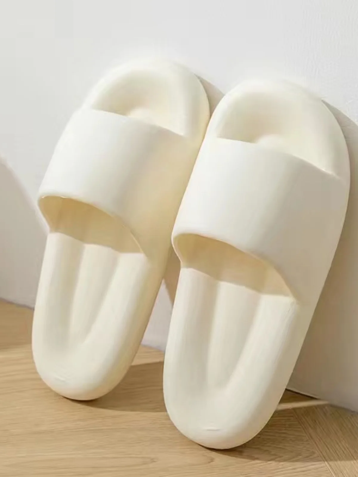 Slip-On Home Slippers Women's Flat Heel One-Strap Anti-Slip Summer Outdoor Wearable New Style Couple Bread Strip Sandals - 4
