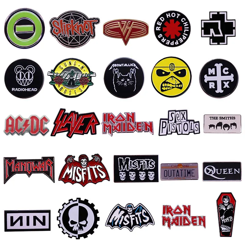 Rock-Band-Music-Brooch-Punk-Enamel-Pins-Metal-Badge-Fashion-Jewellery ...