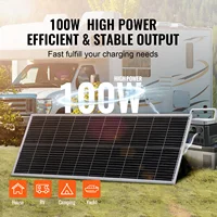 SucceBuy 100W/200W Kit de panneaux solaires monocristallins 12V Module PV monocristallin à haute efficacité IP68 étanche pour camping-car 2