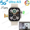 Original Ultra Ai3 Smartwatch 5G 180° Rotating Camera Google Play GPS WIFI 2.2inch Amoled HD Display 4G Calling Smart Watch Men 1