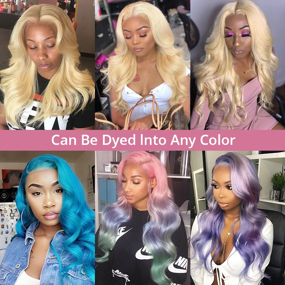 200 Density 44 Inch 13x6 HD Lace Frontal Wig Body Wave Wigs Human Hair Transparent Remy 13x4 Lace Front Wig For Black Women 360