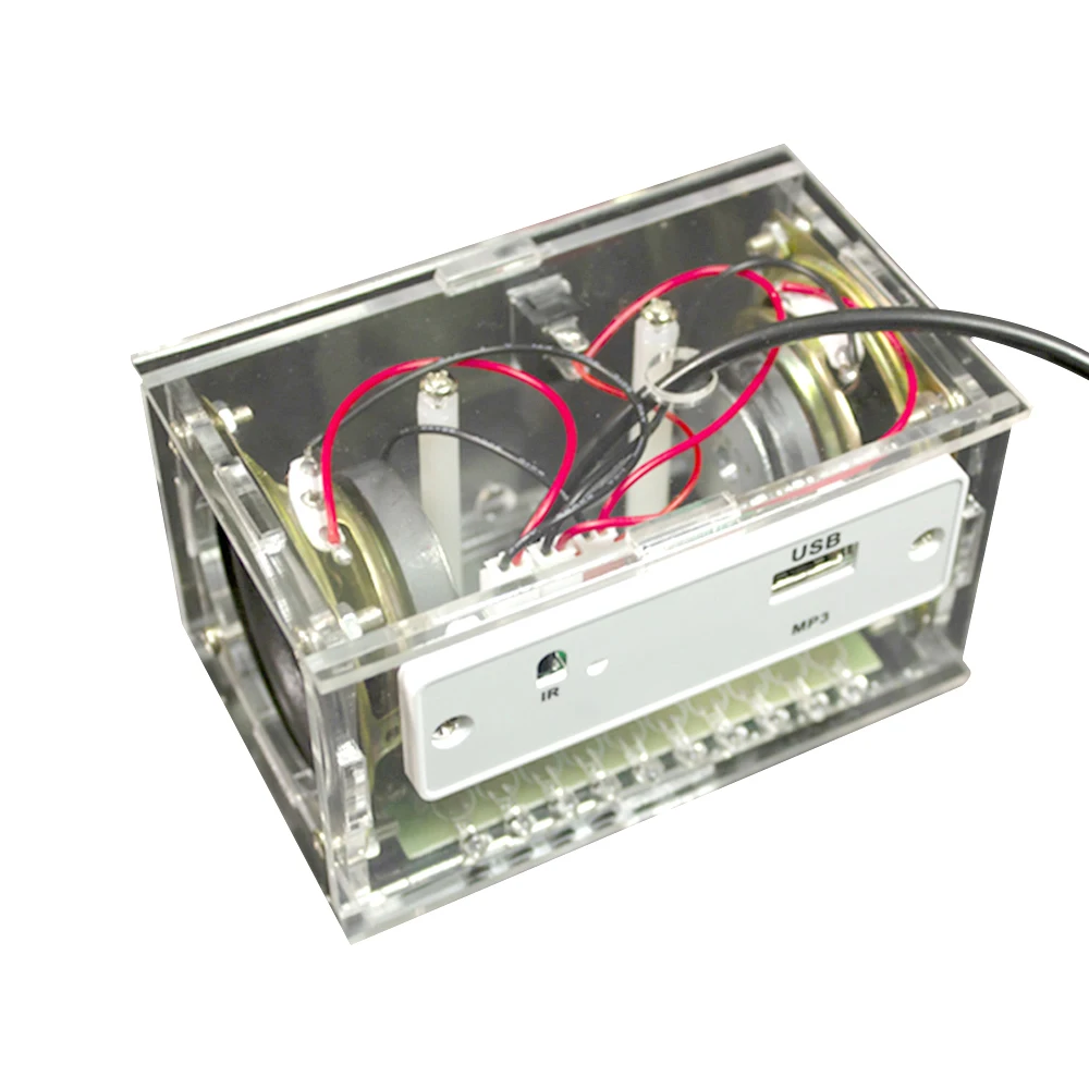 White DIY Electronic Kit Bluetooth Speaker Electronics DIY Soldering Project Kit Teaching Practice Bluetooth Stereo Speaker 2