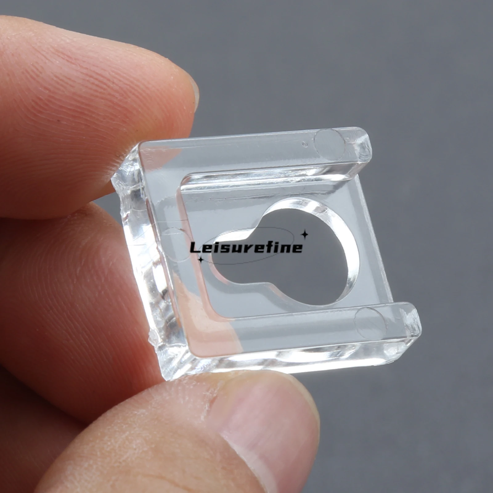 8pcs/set Clear Acrylic Picture Frame Hook Square Crystal Hanger