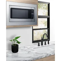 Summit 27” and 30" Built-In Microwave Oven Stainless Steel, 2.2 Cubic Feet, with Trim Kit Digital Control Panel, 1200W (30 Inch) 2