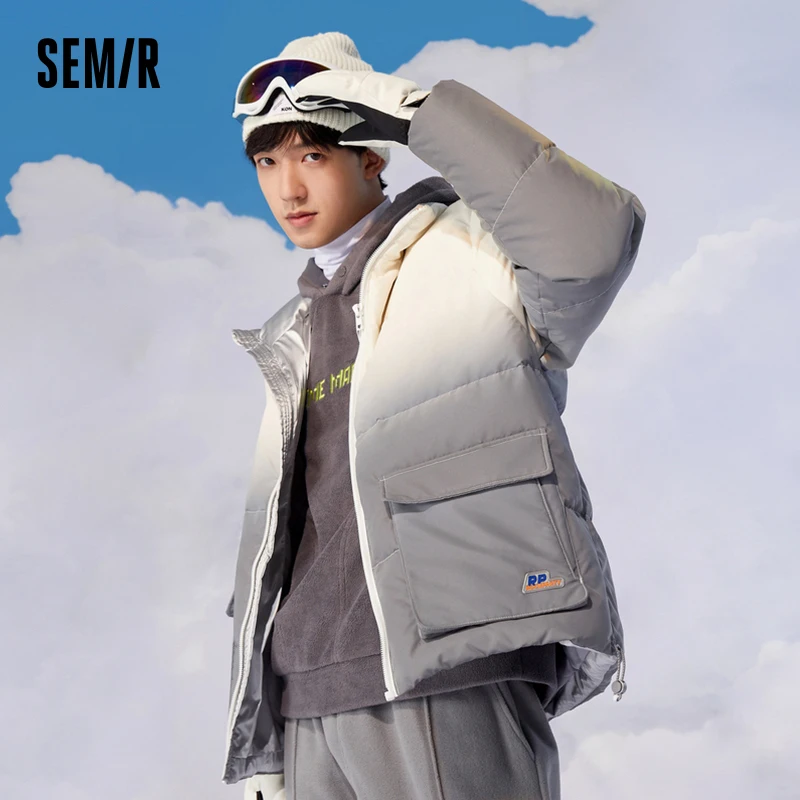 

Semir Down Jacket Men 2023 Winter New Fashion Gradient Comfortable Warm Down Jacket