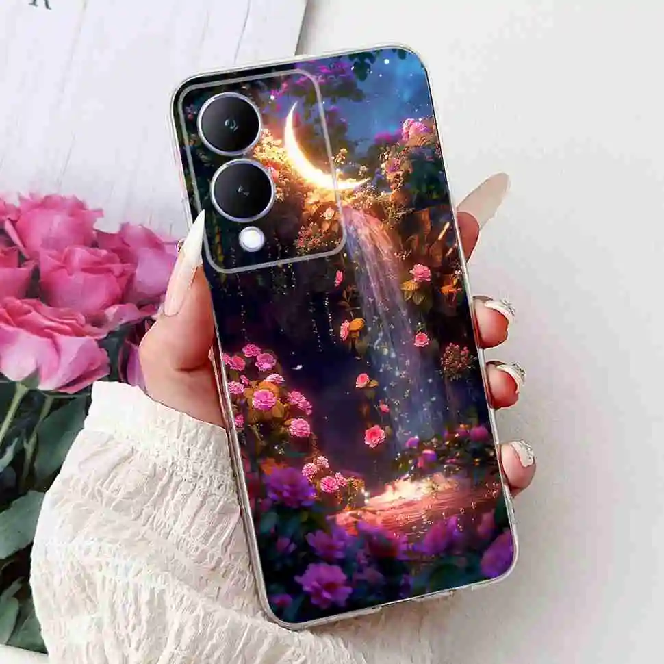 Luxury Bow Soft TPU Silicone Cover with Cute Cat and Butterfly Design - Fashionable Phone Case