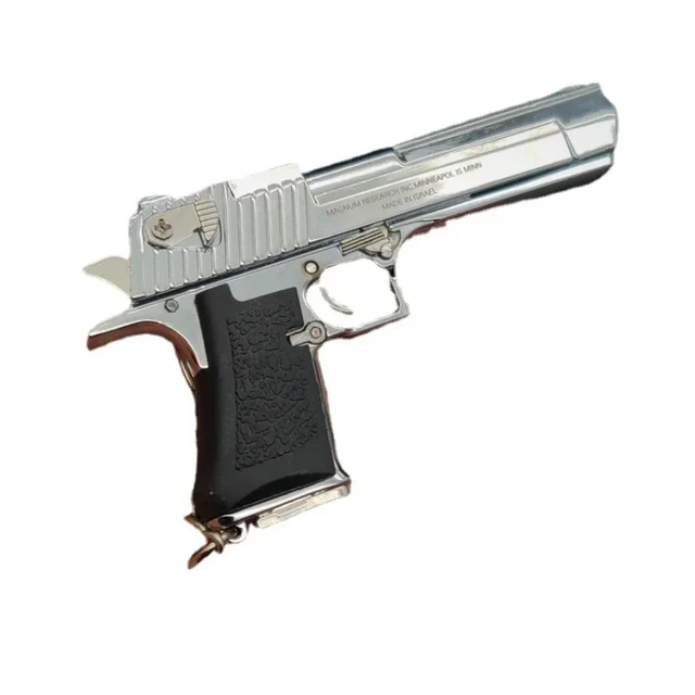 1:3 Desert Eagle Metal Mini Toy Gun Model Alloy Keychain Look Real Collection Pubg Exquisite Portable Decorations Gifts for Boys 6