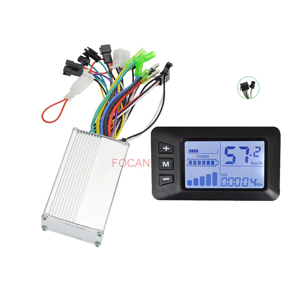 24V 36V 48V 350W Electric Bicycle Controller with LCD Display Panel E-bike Electric Scooter Brushless Controller S861 S850 S865