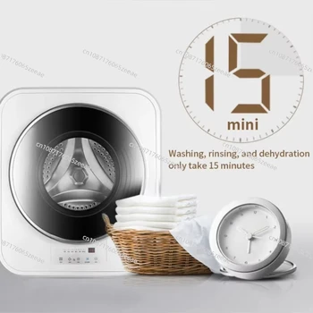 Mini 3KG 220V Wall Mounted Automatic Washer Dryer Integrated RV Washing Machine Portable Home Laundry Device 1