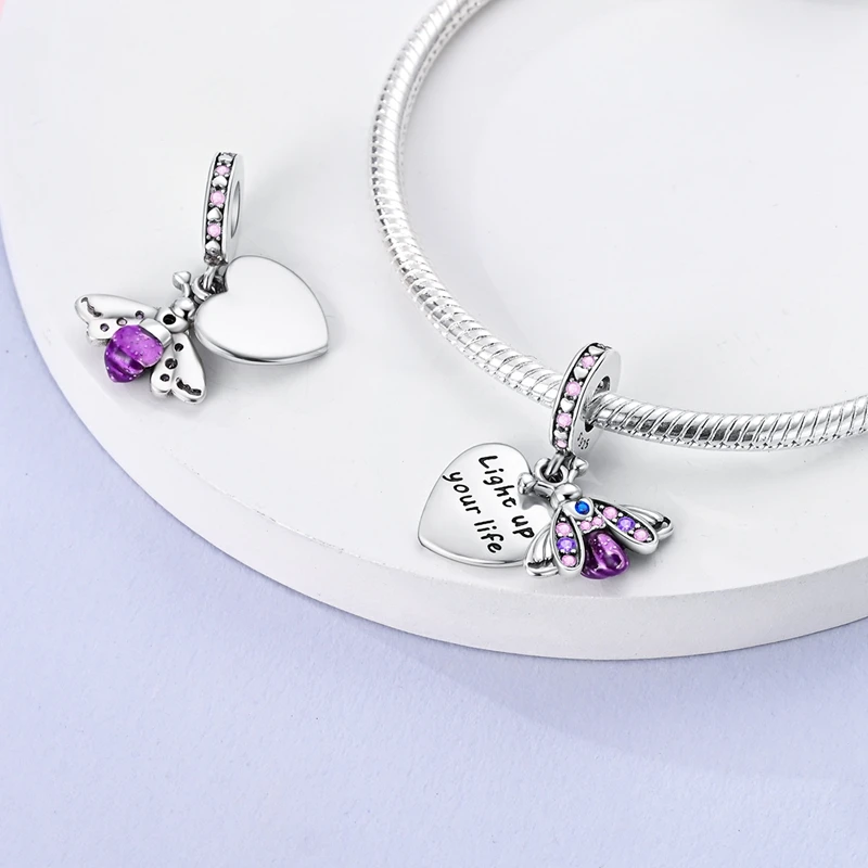 Butterfly charm on gift ribbon
