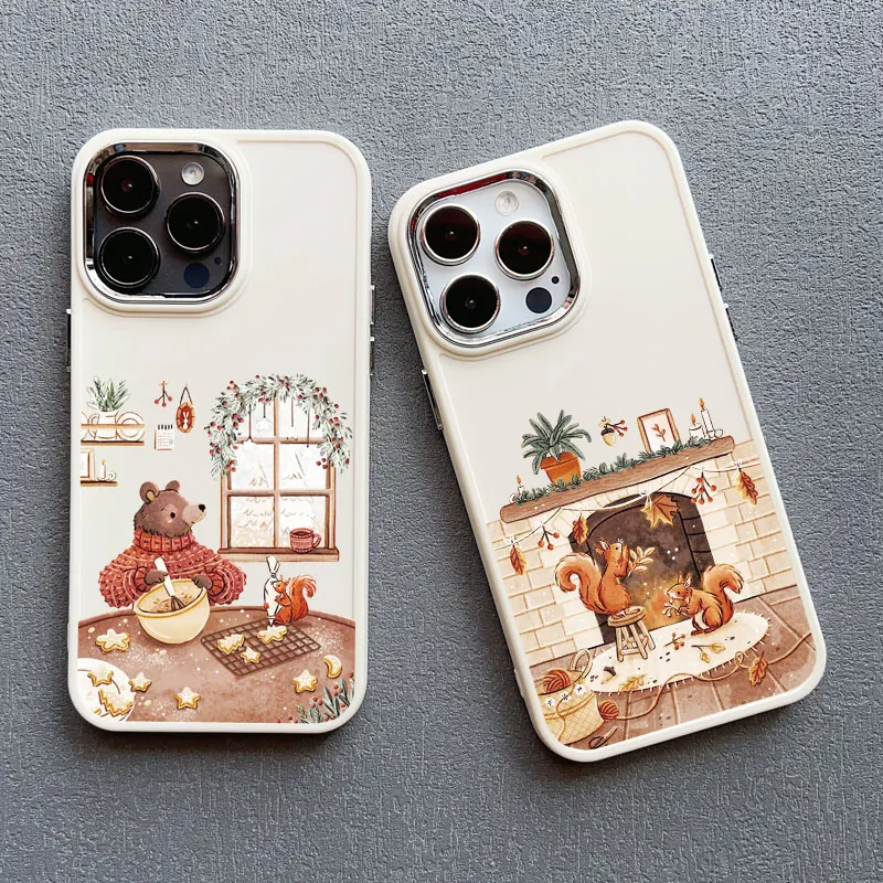 Cartoon Tier Freizeit Silikon Telefon Fall Für iPhone XR XS X 16 11 12 13 14 15 Pro max 7 8 15 Plus SE2 Stoßfest Abdeckungen – Detail 14
