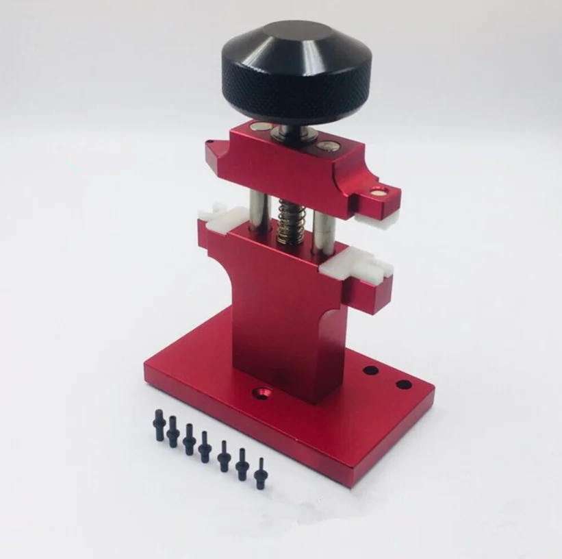 

Iron Watch Crown/Friction Tube Removal Pusher Press Watchmaker Tool With 7 Bits