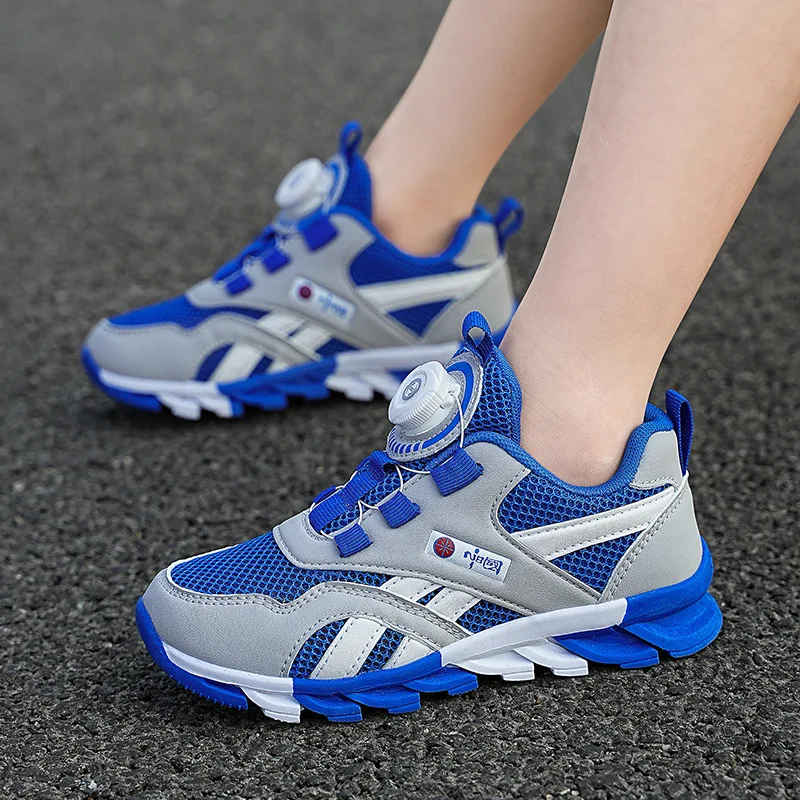 

New Young Children Casual Sneakers Girls Jelly Sole Shoes Kids Breathable Mesh Trainers Casual Air Bubule Boys Running Shoes