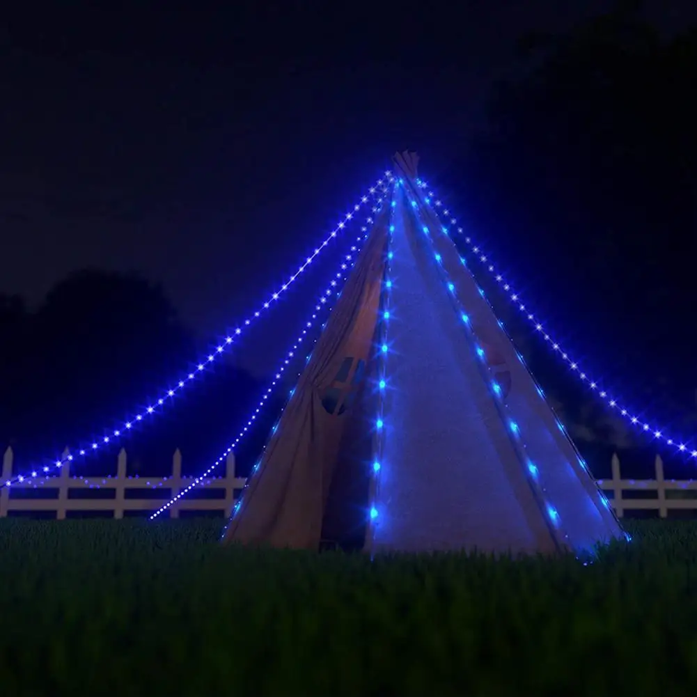 Upgrade PVC Solar Led Strip With Solar Panel Copper Wire Tube Light Waterproof Outdoor Wedding Party Decor Garden Camping Lamp led string lights