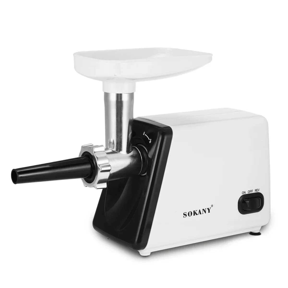 220V Electric Meat Grinder Stainless Steel Powerful Electric Grinder Sausage Stuffer Meat Food Processor for Kitchen Appliance 4
