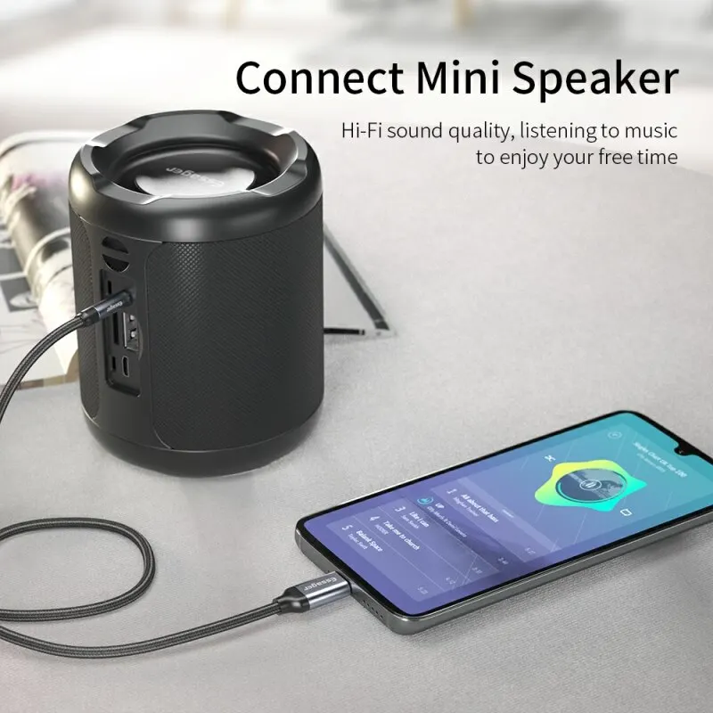 Usb C To 3.5mm Aux Jack Adapter Audio Splitter Cable For Huawei Xiaomi Mi 10t