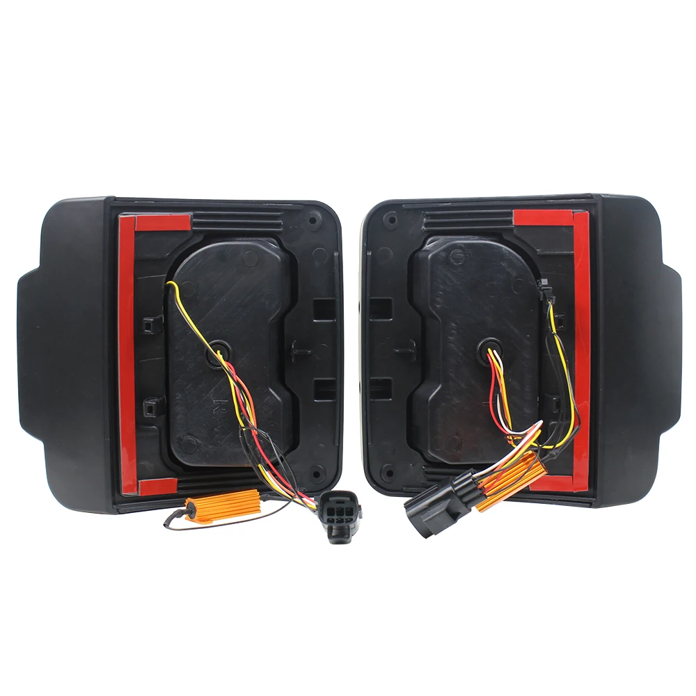 Feux Arrière LED Pour Jeep Wrangler JK 2007-2018 - Feux Stop, Clignotants, Recul, Version USA, Paire Gauche/Droite