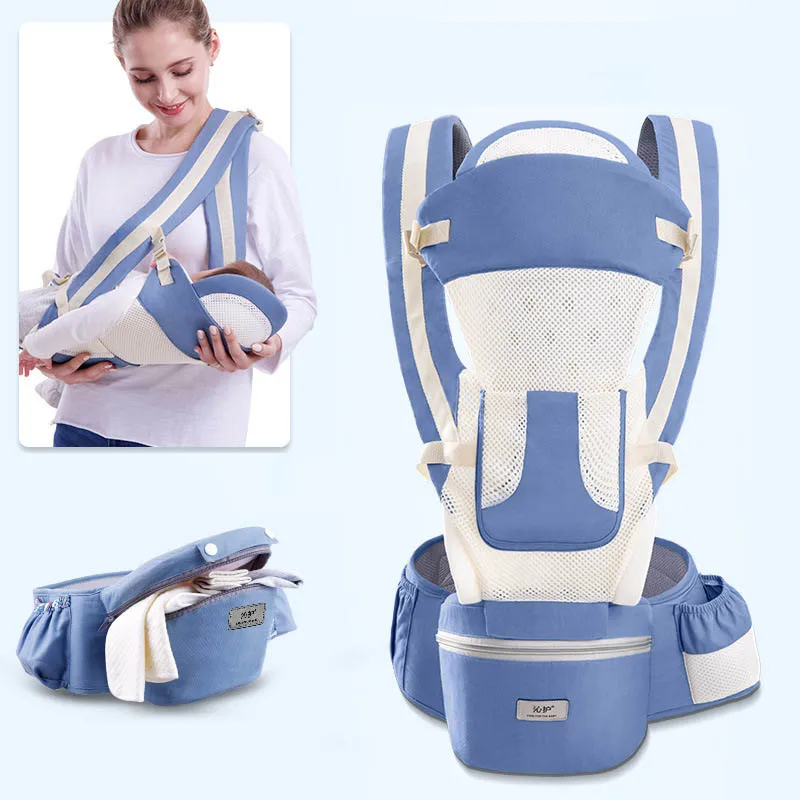 Ergonomic Baby Carrier Backpack Infant Baby Hipseat Carrier Front Facing Ergonomic Kangaroo Baby Wrap Sling Travel Backpack 9