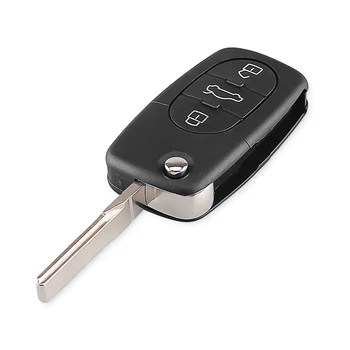 telecomando chiave dell'automobile per Volkswagen - KEYYOU telecomando Fob Flip pieghevole sostituzione chiave dell automobile Shell per VW Volkswagen Golf Polo