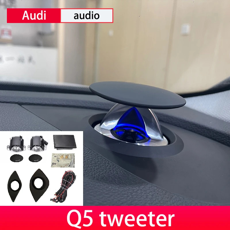 LED 리프트 오디오 스피커, 아우디 A6, C8, C7, A4, B9, RS5, RS4, Q5, Q7, A7 트위터용, 주변 조명 업그레이드 센터 대시 보드 리프팅