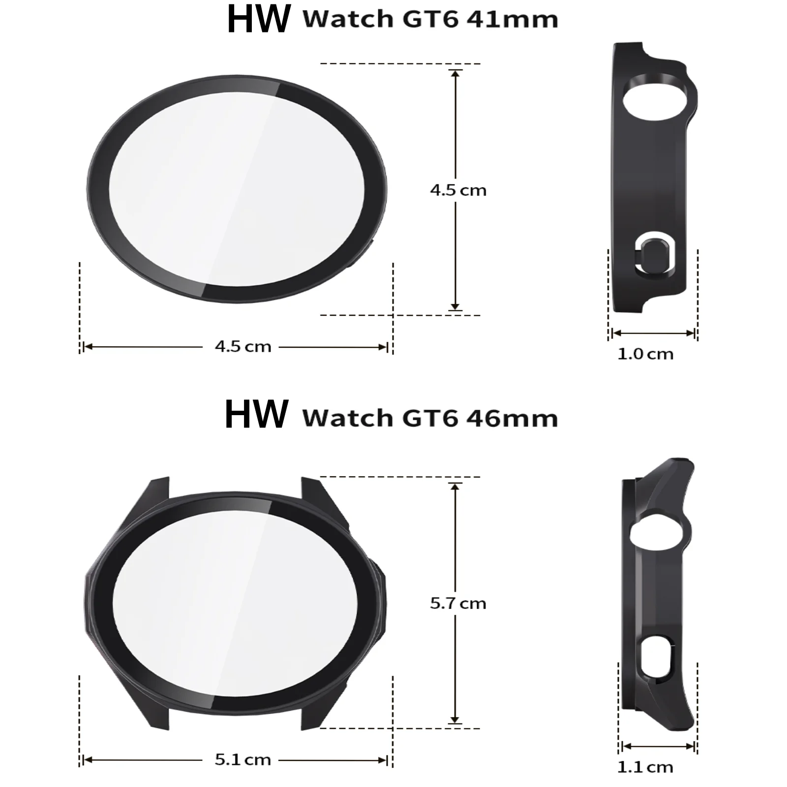 Tempered PC Protective Case with Full Screen Protector and Anti-Scratch Shell