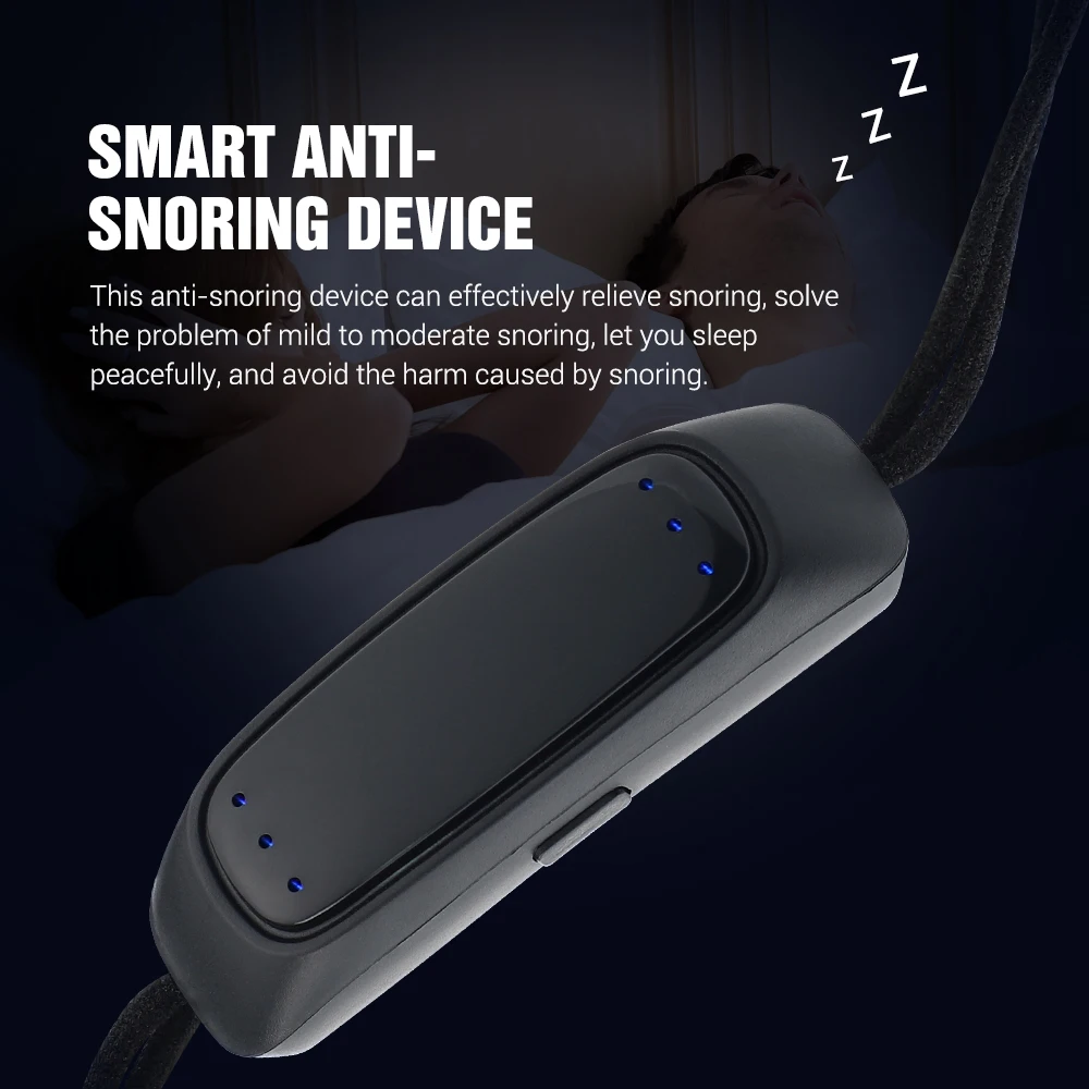 Smart Anti Snoring Device EMS Pulse Stop Snore Portable Comfortable Sleep Well Stop Snore Health Care Sleep Apnea Aid sleep aid instrument,stop snoring