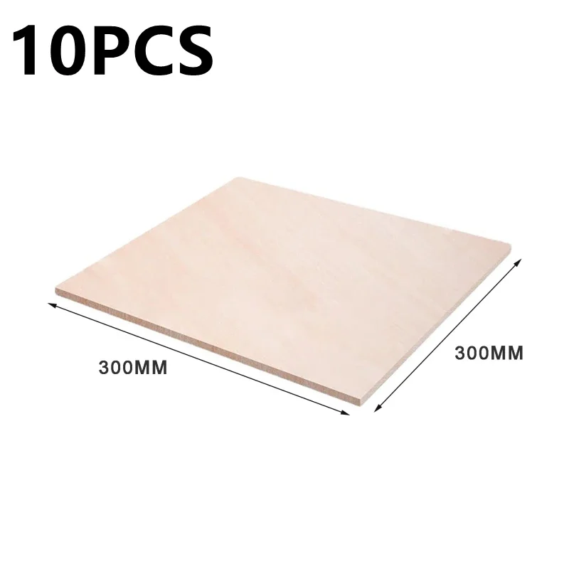 10Pcs Basswood Sheet 3mm Plywood Wood Sheet For Laser Cutting Engraving  Wood Burning Crafting 200/300mm DIY Bass Wood Sheets - AliExpress