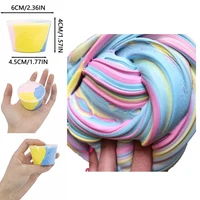 80ml Fluffy Slime Supplies Toys Soft DIY Clay Light Plasticine Non-Sticky Putty Modelling Charms Slime Putty Birthday Party Gift 1