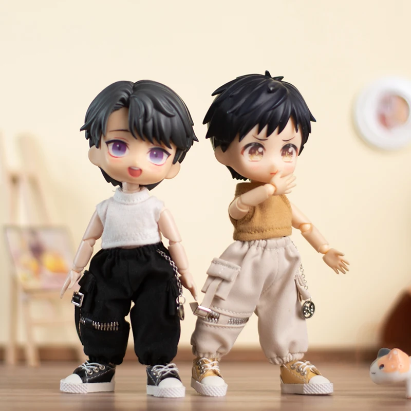 Ob11 Cool Chain Cargo Trousers Overalls Pant Doll Accessories For Nendoroids, Penny, Ymy, Molly,Gsc,Obitsu 11,Body9 Doll 3