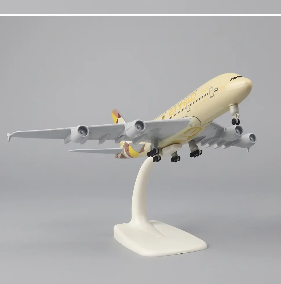 20cm Alloy Metal Plane Model Air Etihad Airways A380