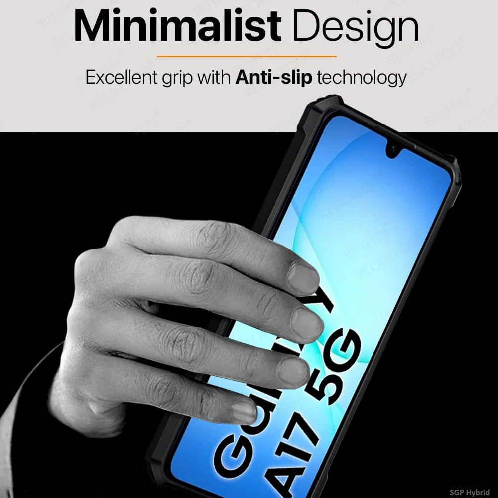 Acrylic Transparent Shockproof Phone Case - Hard PC+TPU Back, Clear Protective Cover