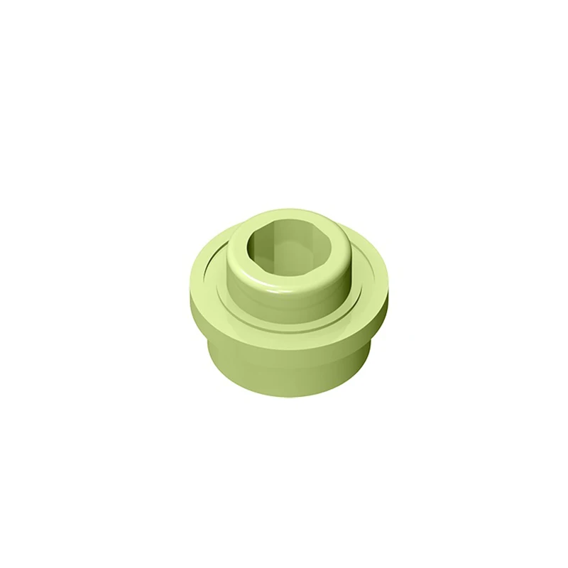 10PCS Moc 85861 플레이트 라운드 1x1 DIY 빌딩 블록 오픈 스터드 블록 브랜드 diy 교육 창의력 장난감과 호환 가능