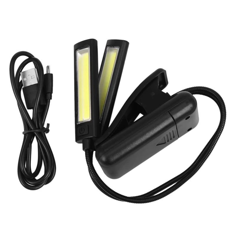 Music Stand Light Clip On LED Lamp-No Flicker, Fully Adjustable, 6 Levels Of Brightness-Also For Book Reading, Orchestra, Mi