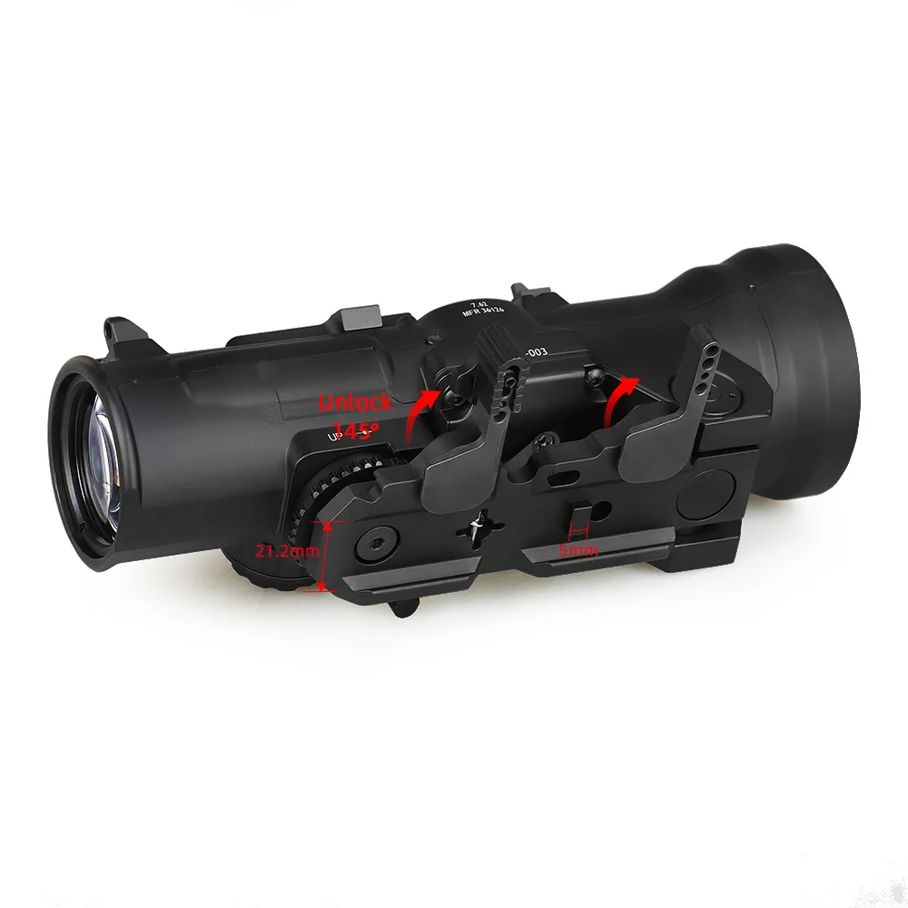 Specter DR Dual Role 1.5X/6X 7.62 Optical Sight-Flat Dark Earth Machine Optic Riflescope For Outdoor Hunting OS1-0409