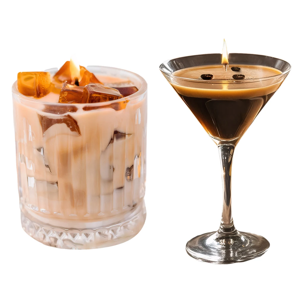 Coffee Martini Candle Gift Handmade Aromatic Natural Soy Candle For Gentle Atmosphere Unique And Decorative Designs scented candle