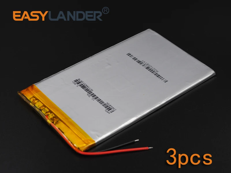 

3pcs/Lot 3.7V 3350mAh 3366115 Rechargeable li Polymer Li-ion Battery For Bluetooth Notebook Tablet PC electronics safety lamp