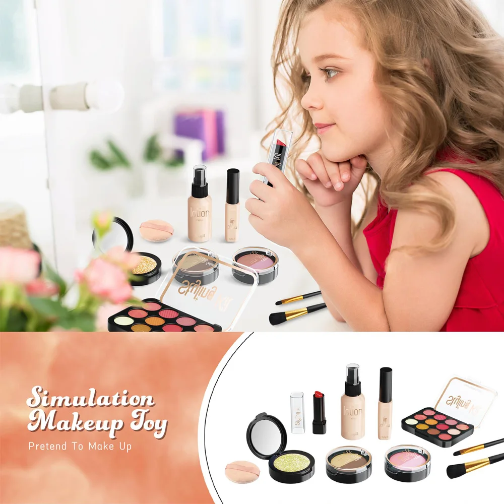Glamour Play Makeup Set for Girls – Pretend Beauty Kit for Ages 3 and Up