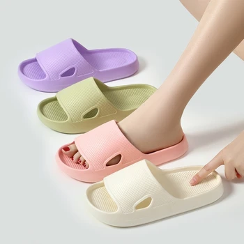 Fashion Women's Slippers Indoor Soft Sole Cartoon Bear Slides Bathroom EVA Outdoor Men Summer Beach Flip Flops Shoes Couple 1
