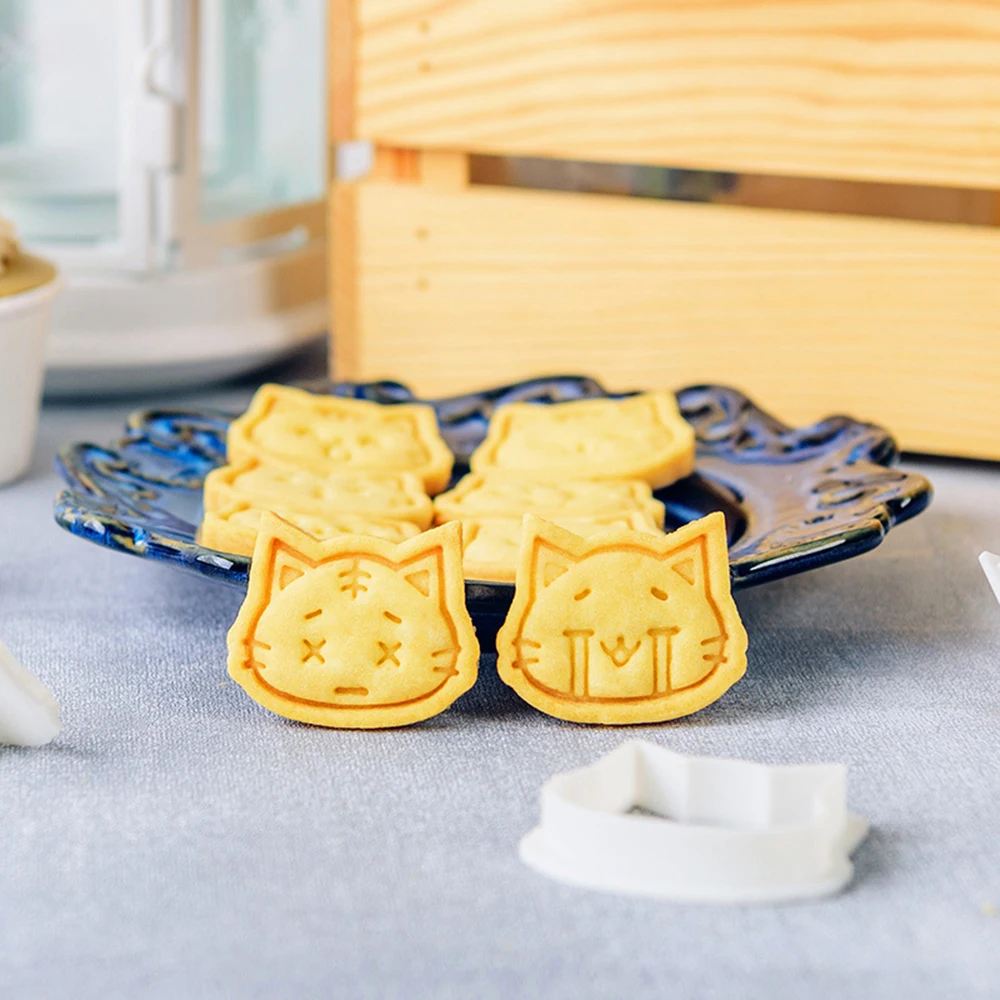 Cartoon Cat 3D Cookie Cake Cutter DIY Mold Fondant Cake Decorating Tools cookie cutter baking mold cookie mould fondant cutter