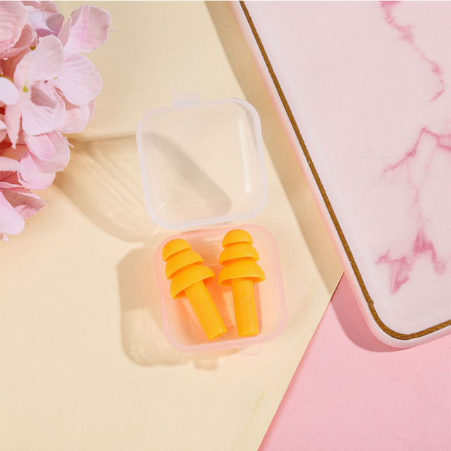 Silicone Ear Plugs Insulation Ear Protection Earplugs Anti Noise Snoring Sleeping Plugs For Travel Noise Reduction