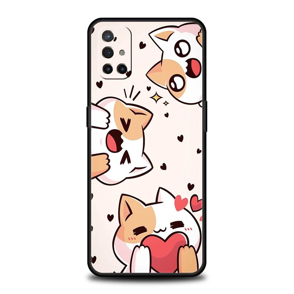Cartoon Cat Silicone Phone Case - Stylish and Protective Cover Shell