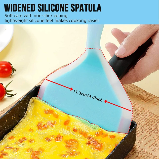 Comprar Espátulas de silicona para cocina casera, espátula para carne,  huevo, cocina, pala ancha para Pizza, torneros antiadherentes, levantadores  de alimentos, 1 ud.