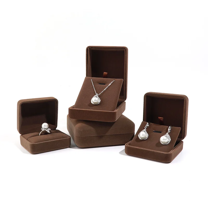 Velvet Jewelry Box Rings Earrings Bracelet Pendant Necklace Jewelry Organizer Storage Case Container Jewelry Gift Packaging Box portable jewelry box jewelry organizer display travel jewelry case storage boxes word print leather zipper storage packaging