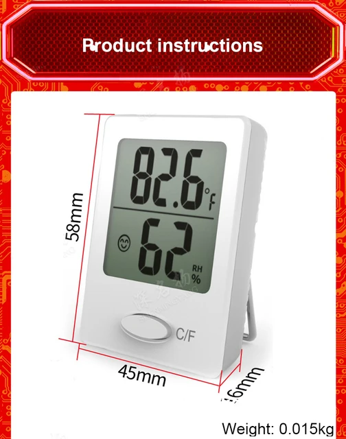 CoRui Digital Indoor Humidity Meter Thermometer Hygrometer Home Temperature  Thermometers Sensor Temp Monitor Humidistat Acurite - AliExpress