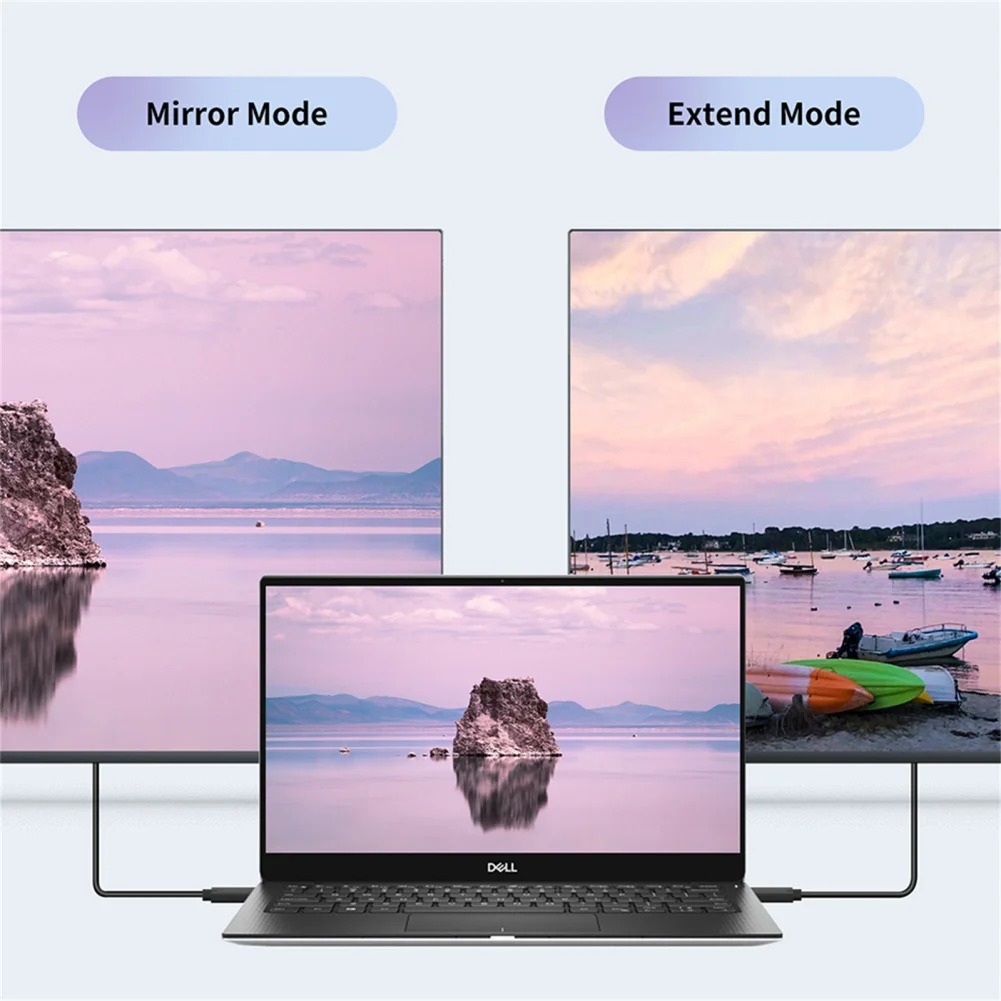USB C To VGA Adapter 1080P Video Type C To VGA Monitor Converter Laptop TV Projector Projection Screen Playback